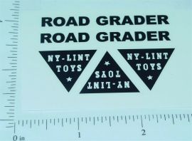 Nylint Road Grader Construction Toy Stickers