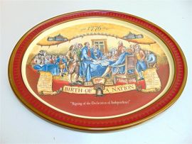 Miller High Life Birth of a Nation Metal Serving Tray-Barware-very good