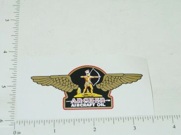 3" Wide Archer Aircraft Oil Sticker Main Image