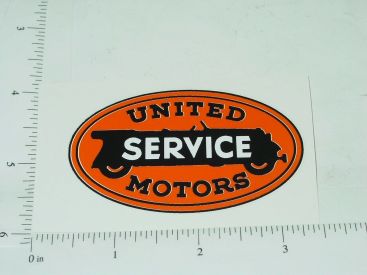 3" Wide United Motor Service Sticker Main Image