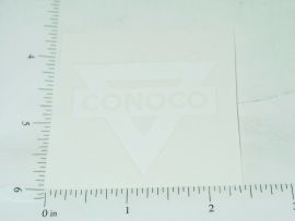 2" Wide White Conoco Sticker