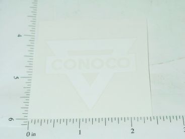 2" Wide White Conoco Sticker Main Image