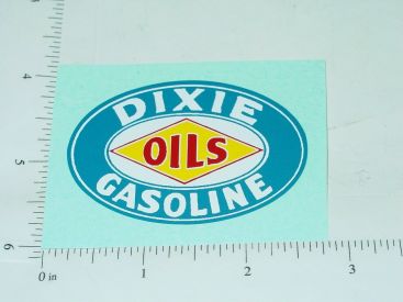 2.5" Wide Dixie Gas Oval Sticker Main Image