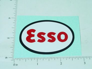 2.5" Wide Esso Oil Oval Sticker Main Image