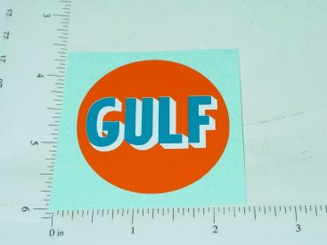 2" Round Gulf Oil Sticker Main Image