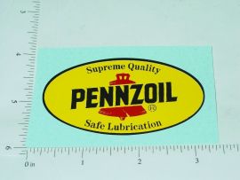 2" Pennzoil Motor Oil Oval Sticker