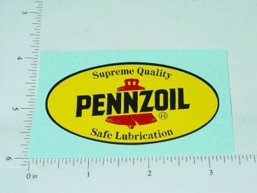2" Pennzoil Motor Oil Oval Sticker Main Image