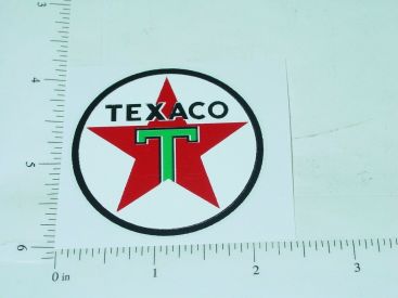 2" Texaco Gasoline Round Sticker Main Image