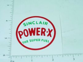2" Sinclair Power X Round Sticker