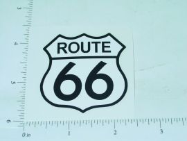 2" Wide Route 66 Badge Sticker