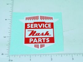 2" Wide Nash Service Parts Sticker