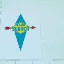 2" Wide Sunoco Blue Gasoline Sticker Main Image