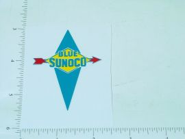 2" Wide Sunoco Blue Gasoline Sticker