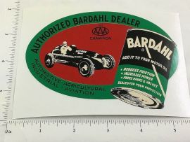 5" Wide 1953 Bardahl Motor Oil Oval Sticker