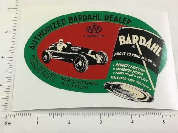 5" Wide 1953 Bardahl Motor Oil Oval Sticker Main Image
