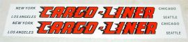 Pair All American Cargo Liner Semi Trailer Stickers