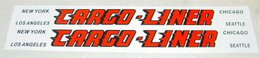 Pair All American Cargo Liner Semi Trailer Stickers Main Image