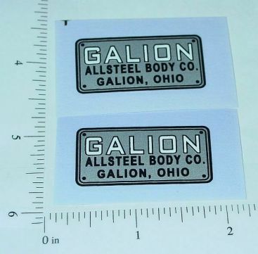 Pair All American Galion Dump Truck Sticker Set Main Image