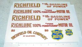 American National Richfield Tanker Sticker Set