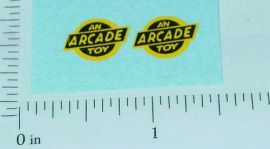 Pair Yellow/Black Arcade Toys Vehicle Stickers