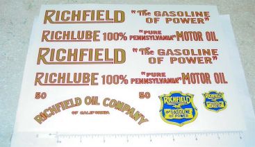 American National Richfield Tanker Sticker Set Main Image