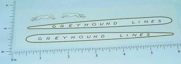 Arcade Greyhound Lines Bus Sticker Set Main Image