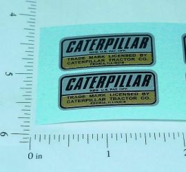 Pair Arcade Cast Iron Bulldozer Toy Sticker Set