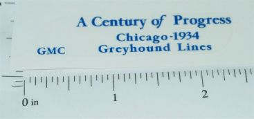 Arcade Cast Iron 1934 Chicago Century of Progress Toy Sticker Main Image