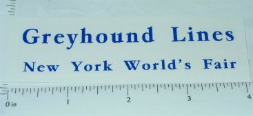 Arcade Cast Iron Greyhound Lines New York World's Fair Sticker Main Image