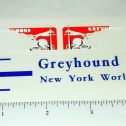 Arcade Cast Iron New York World's Fair Greyhound Trolley Sticker Main Image