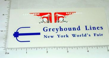 Arcade Cast Iron New York World's Fair Greyhound Trolley Sticker Main Image