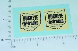 Pair Buckeye Trucks Door Replacement Sticker Set