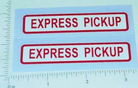 Pair Buckeye Express Pickup Truck Sticker Set