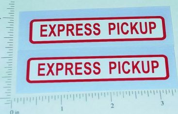 Pair Buckeye Express Pickup Truck Sticker Set Main Image