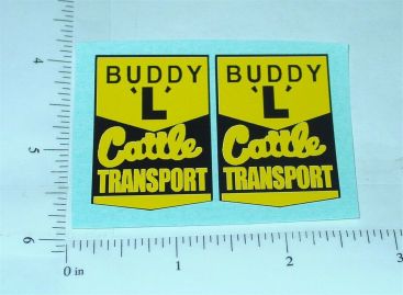 Pair Buddy L Cattle Transport Truck Stickers Main Image