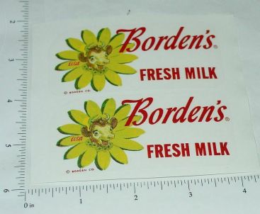 Buddy L Bordens Milk Van Sticker Pair Main Image