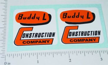 Pair Buddy L Construction Company Stickers Main Image