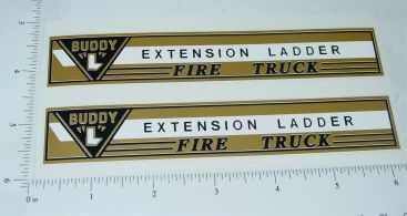 Pair Buddy L Extension Ladder Fire Truck Sticker Set Main Image