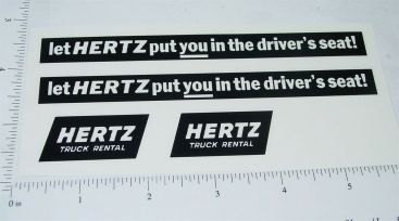 Buddy L Hertz Auto Hauler Semi Sticker Set Main Image