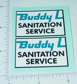 Pair Buddy L Sanitation Service Truck Stickers