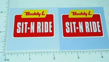 Pair Buddy L Sit N Ride Truck Sticker Set Main Image