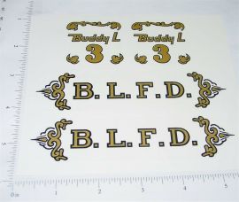 Buddy L Ladder Fire Truck Sticker Set