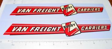 Pair Buddy L Van Freight Lines Sticker Set Main Image