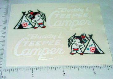 Buddy L Tee Pee Camper Sticker Set Main Image