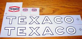 Wen-Mac Texaco Jet Fuel Tanker Sticker Set