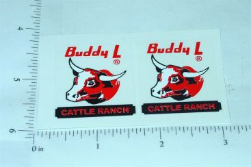 Pair Buddy L GMC Cattle Ranch Stake Truck Stickers Main Image
