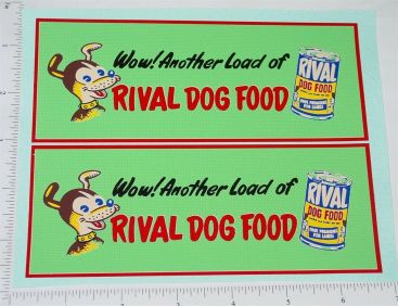 Pair Buddy L Rival Dog Food Box Truck Stickers Main Image