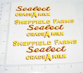 Buddy L Sheffield Farms Sealect Milk Stickers