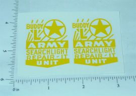 Pair Buddy L Searchlight Repair It Unit Stickers