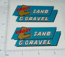 Pair Buddy L Ride On Sand & Gravel Truck Stickers